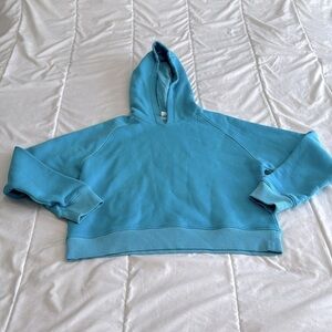 Outdoor Voices Nimbus Blue Cropped Hoodie Sweatshirt Size XS
